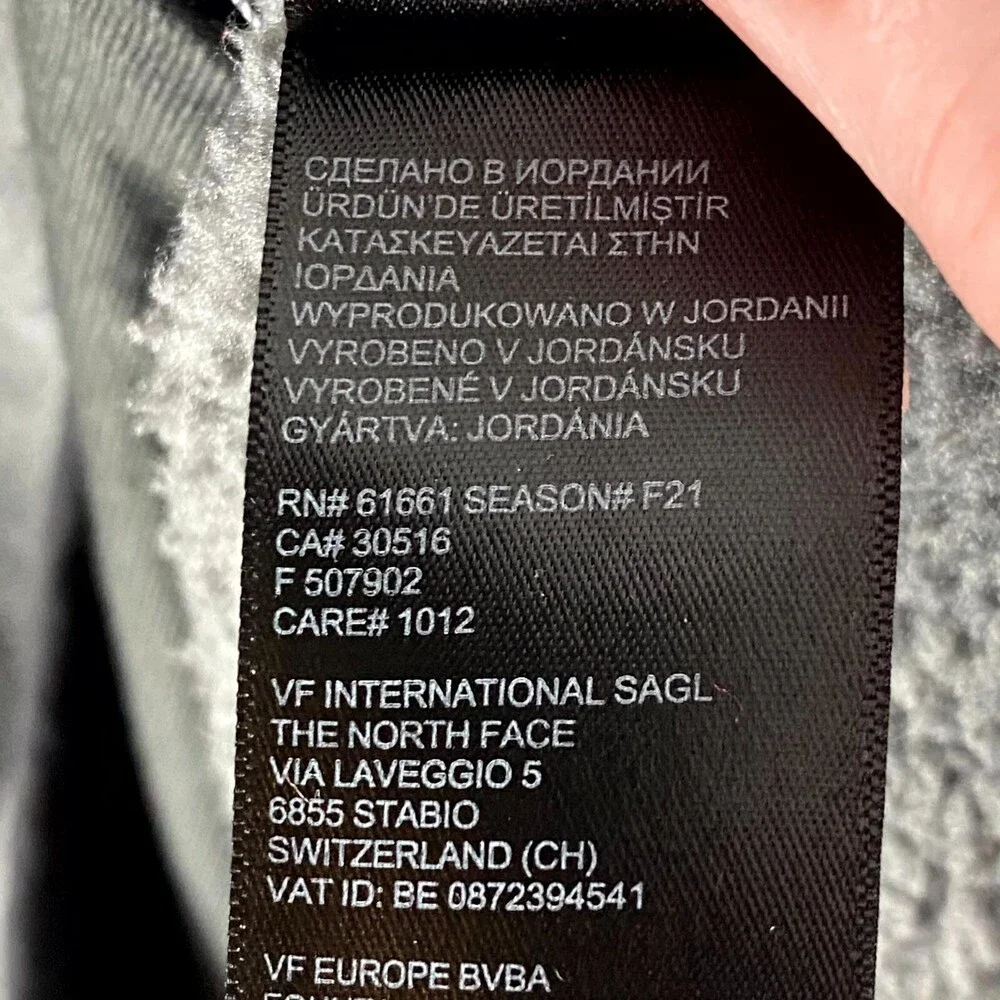 The North Face Fleece Jacket Men 2XL Gray Logo Gordon Lyons Long Sleeve Full Zip